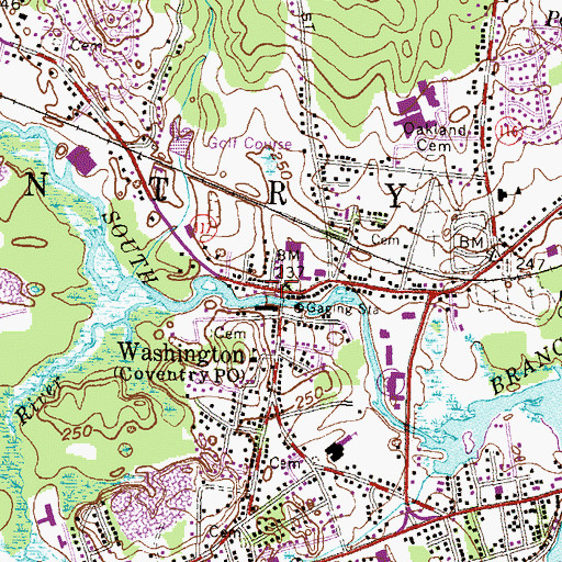 Topographic Map of Rumford Day Nursery School Number 3, RI