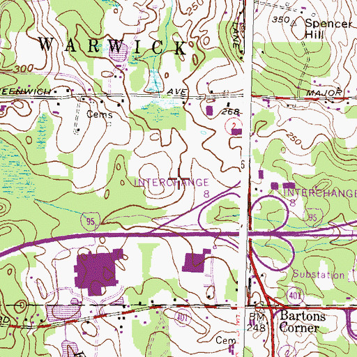 Topographic Map of The Academy for Little Children, RI