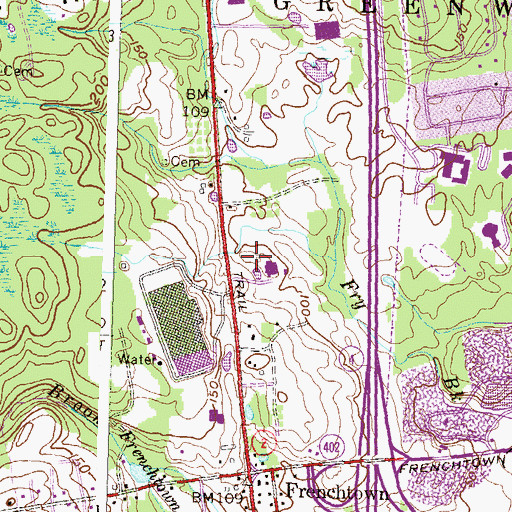 Topographic Map of The Storks Nest Child Academy, RI