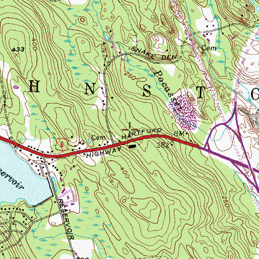 Topographic Map of Trinity Christian Academy, RI