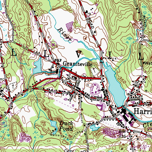 Topographic Map of William L Callahan School, RI