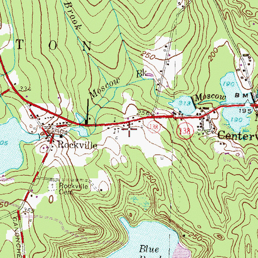 Topographic Map of Wood River Preschool, RI
