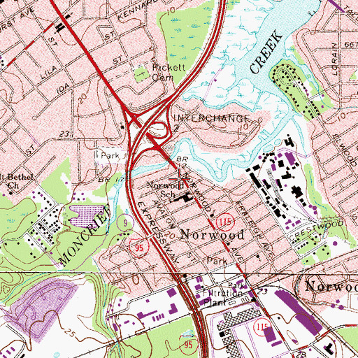 Topographic Map of Grace and Truth Temple of the Living God, FL