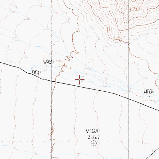 Topographic Map of Piute Valley, CA