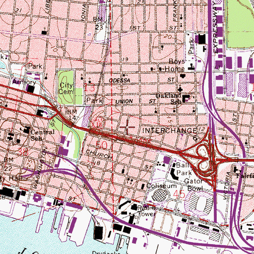 Topographic Map of Holy Temple Church of the Lord Jesus Christ, FL