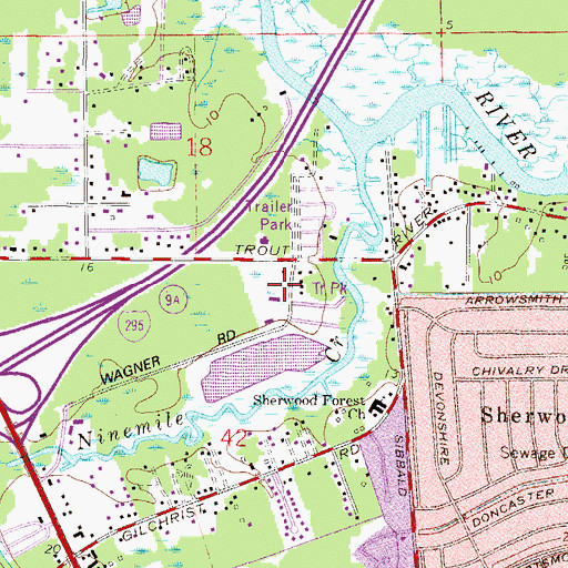 Topographic Map of Hope Chapel Christian Assembly Church, FL