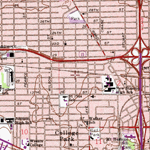 Topographic Map of House of Deliverance Church, FL