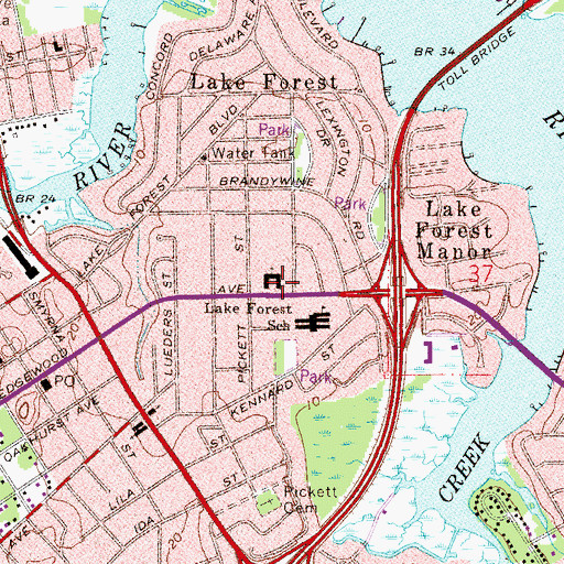 Topographic Map of Household of Faith Church, FL