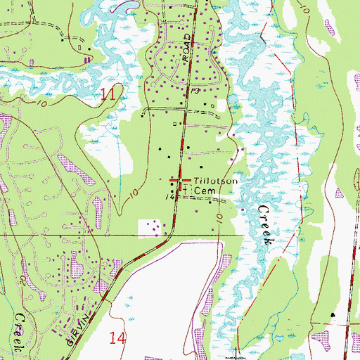 Topographic Map of Iglesia de Dios Hispana, FL