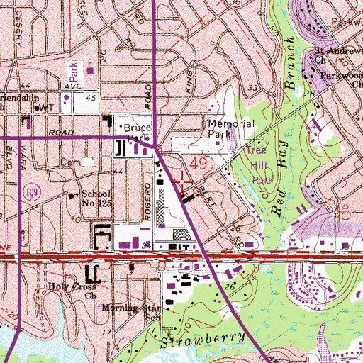 Topographic Map of Iglesia ni Cristo Church of Christ, FL