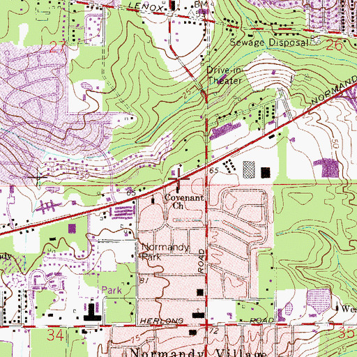 Topographic Map of Iglesia Presbiteriana Nueva Esperanza, FL