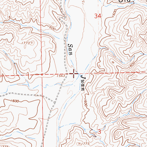 Topographic Map of Placer Creek, CA