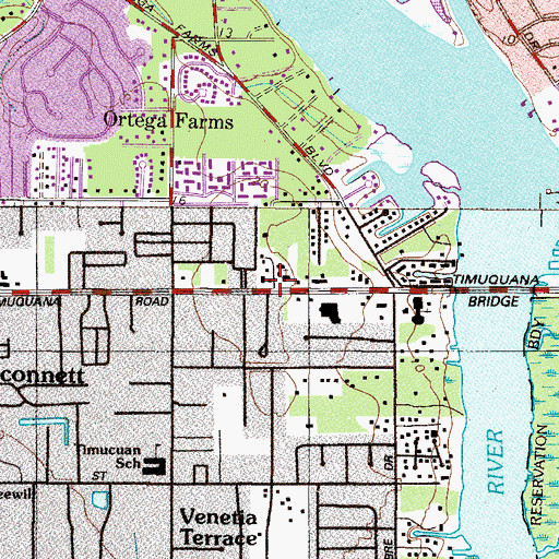 Topographic Map of International Bible Fellowship Church, FL
