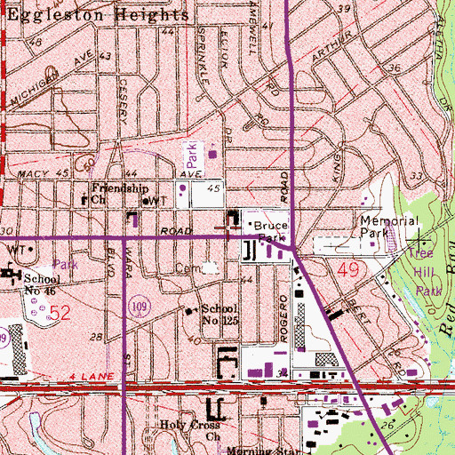 Topographic Map of Jacksonville Campus Ministry, FL