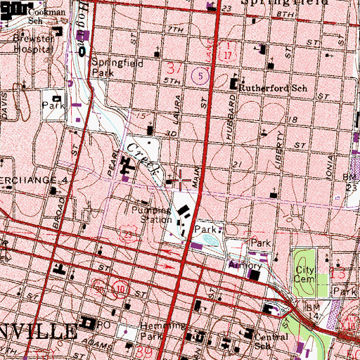Topographic Map of Bethel Church Youth Center, FL