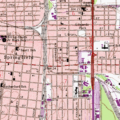 Topographic Map of Christian Development Center, FL