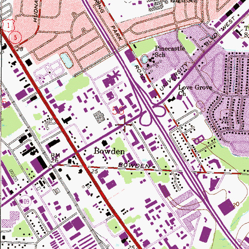 Topographic Map of Christian Fellowship Center, FL