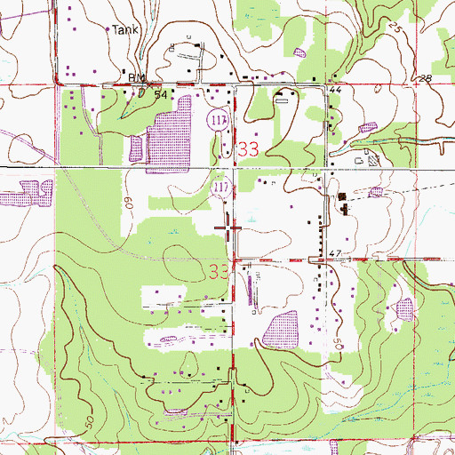 Topographic Map of Jacksonville Fire and Rescue Department Station 53, FL