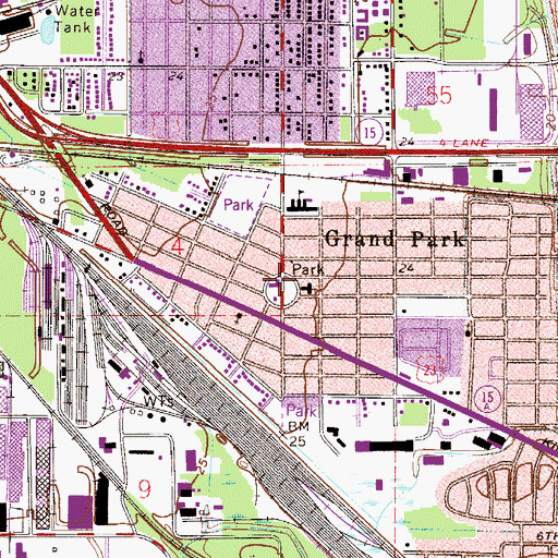 Topographic Map of Jacksonville Fire and Rescue Department Station 7, FL