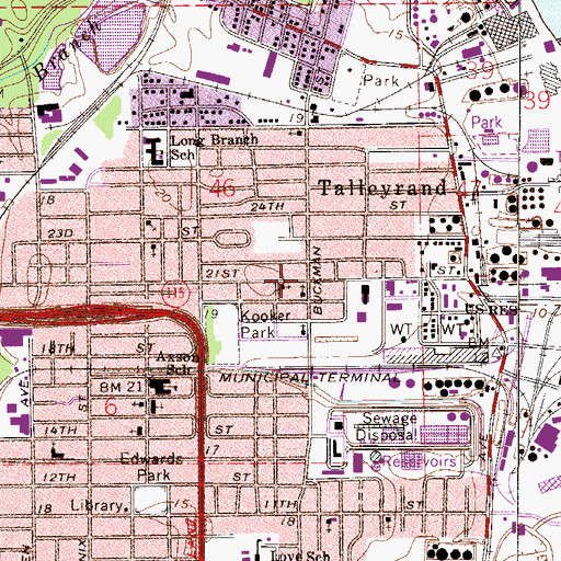 Topographic Map of Grace Baptist Church Fellowship Center, FL