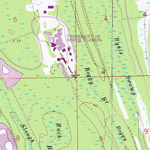Topographic Map of Osprey Landing, FL