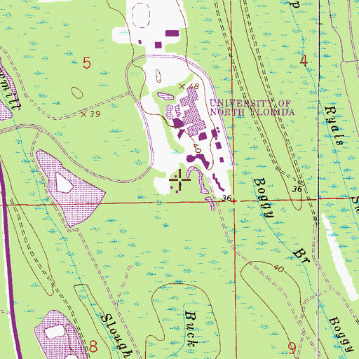 Topographic Map of Osprey Village, FL