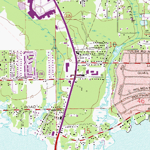 Topographic Map of Victory Christian Day Care Center, FL