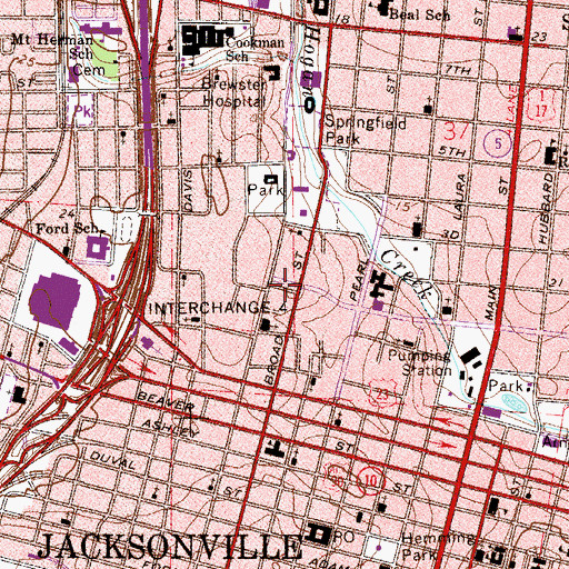 Topographic Map of Alexander Temple Community Church, FL