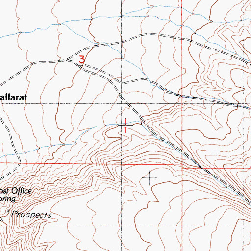 Topographic Map of Pleasant Canyon, CA