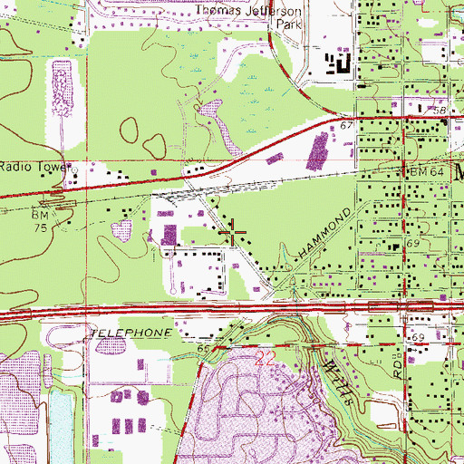 Topographic Map of Bethel Temple Assembly of God Church, FL