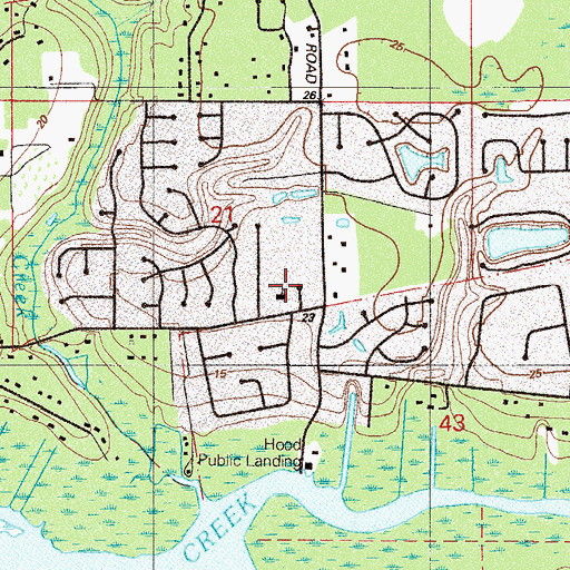 Topographic Map of Bible Baptist Church of Mandarin, FL