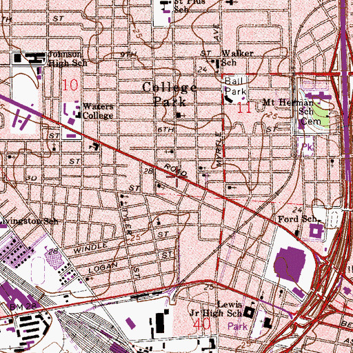 Topographic Map of Blakely Memorial Church of Christ Written in Heaven, FL