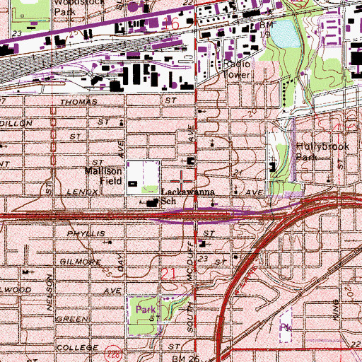 Topographic Map of Campaign for Jesus Ministry, FL
