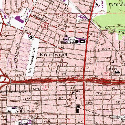 Topographic Map of Cathedral of Prayer Family Worship Center, FL