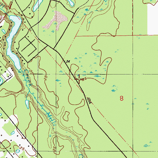 Topographic Map of Celebration Lutheran Church, FL