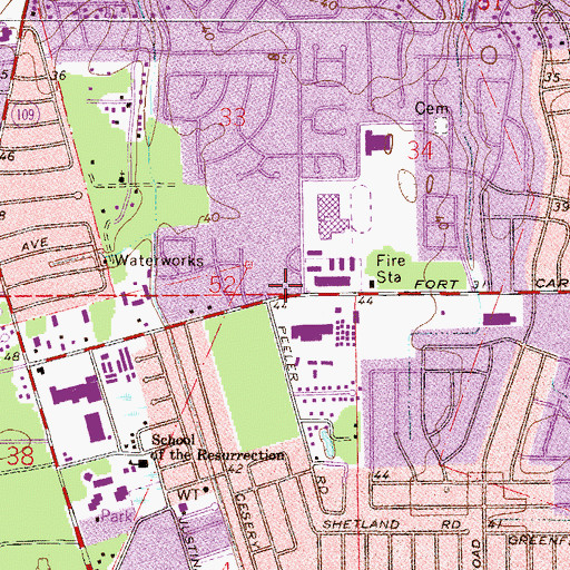 Topographic Map of Changing Lives Ministry, FL