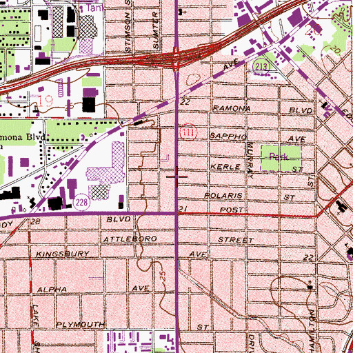 Topographic Map of Christ Fellowship Church, FL