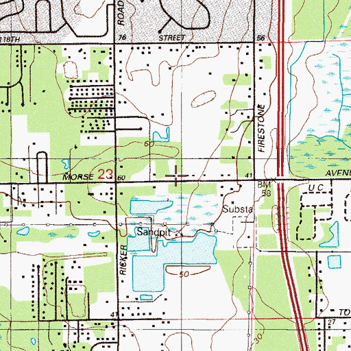 Topographic Map of Christ is the Way Community Church, FL