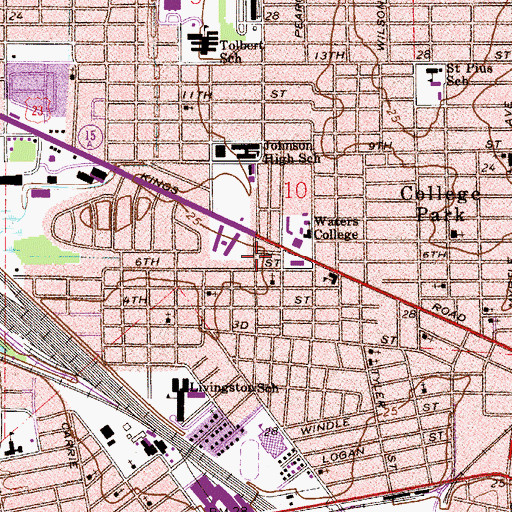 Topographic Map of Christians United Church, FL