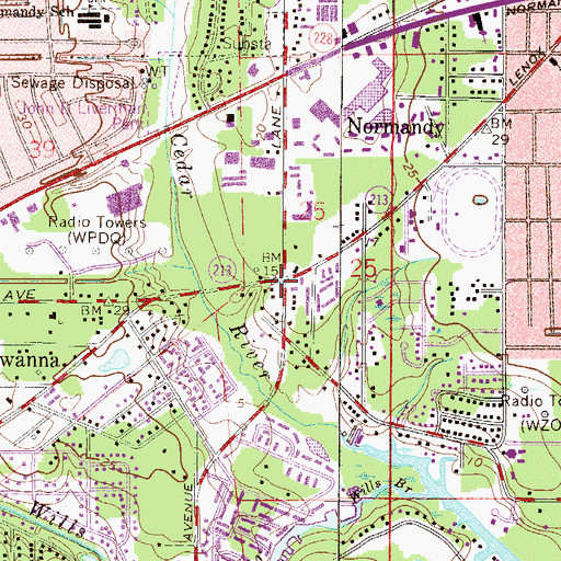 Topographic Map of Church of God by Faith, FL
