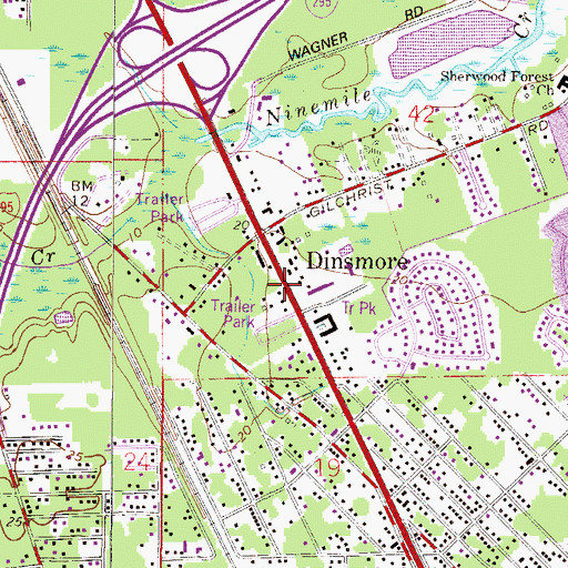 Topographic Map of Church of Our Lord and Saviour Jesus Christ, FL