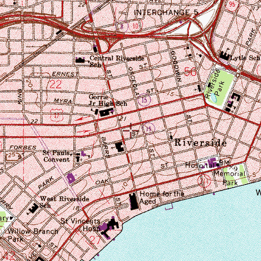 Topographic Map of Church of the Good Shepherd, FL