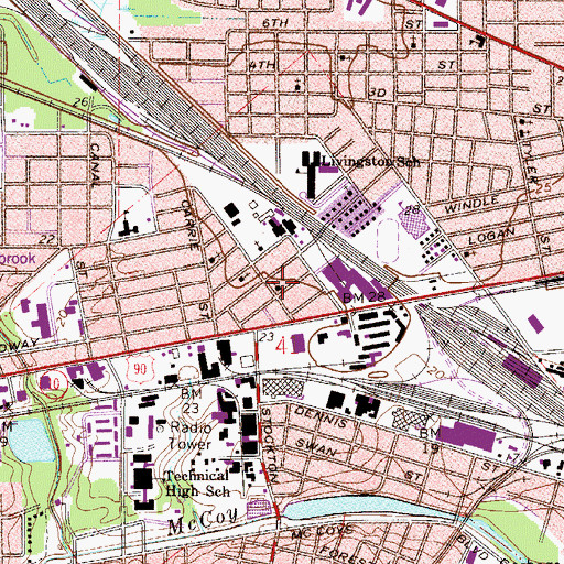 Topographic Map of Community Missionary Baptist Church, FL