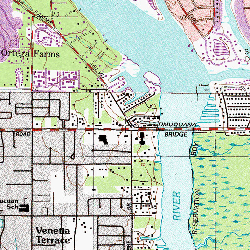 Topographic Map of Consuming Fire Ministries, FL