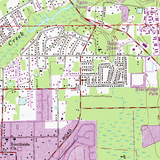 Topographic Map of Cornerstone Christian Fellowship Church, FL