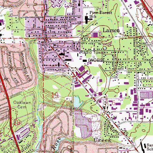 Topographic Map of Cornerstone Church, FL