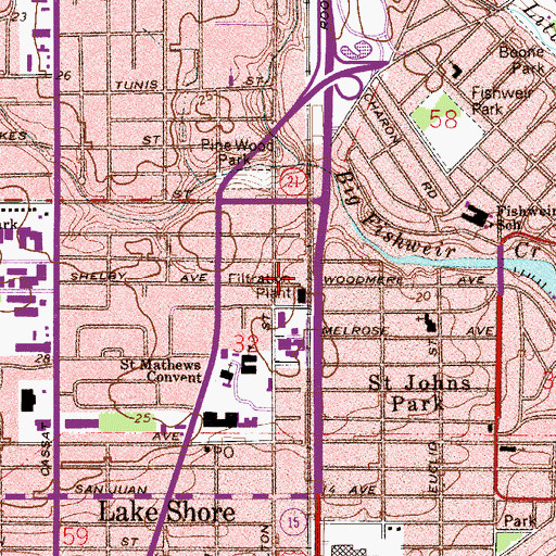 Topographic Map of Cosmic Church of Truth, FL