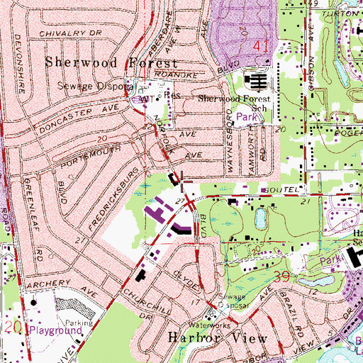 Topographic Map of Ebenezer United Methodist Church, FL
