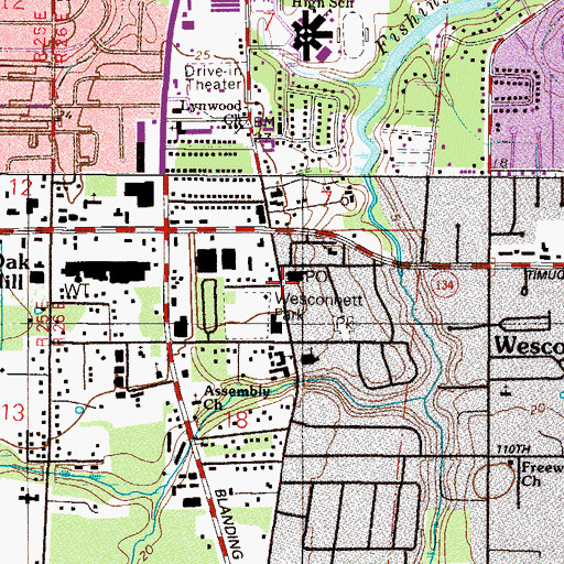 Topographic Map of Emmanuel Freedom Ministry, FL