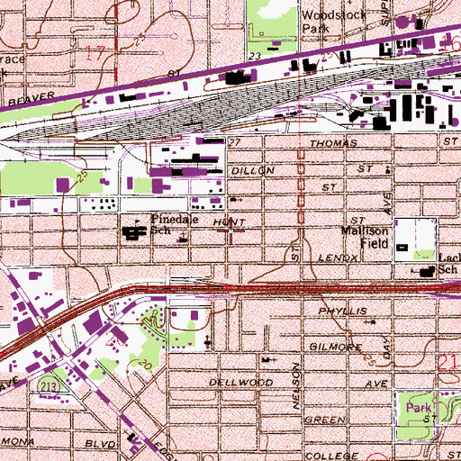 Topographic Map of Emmanuel Temple, FL